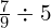 \frac{7}{9} \div 5